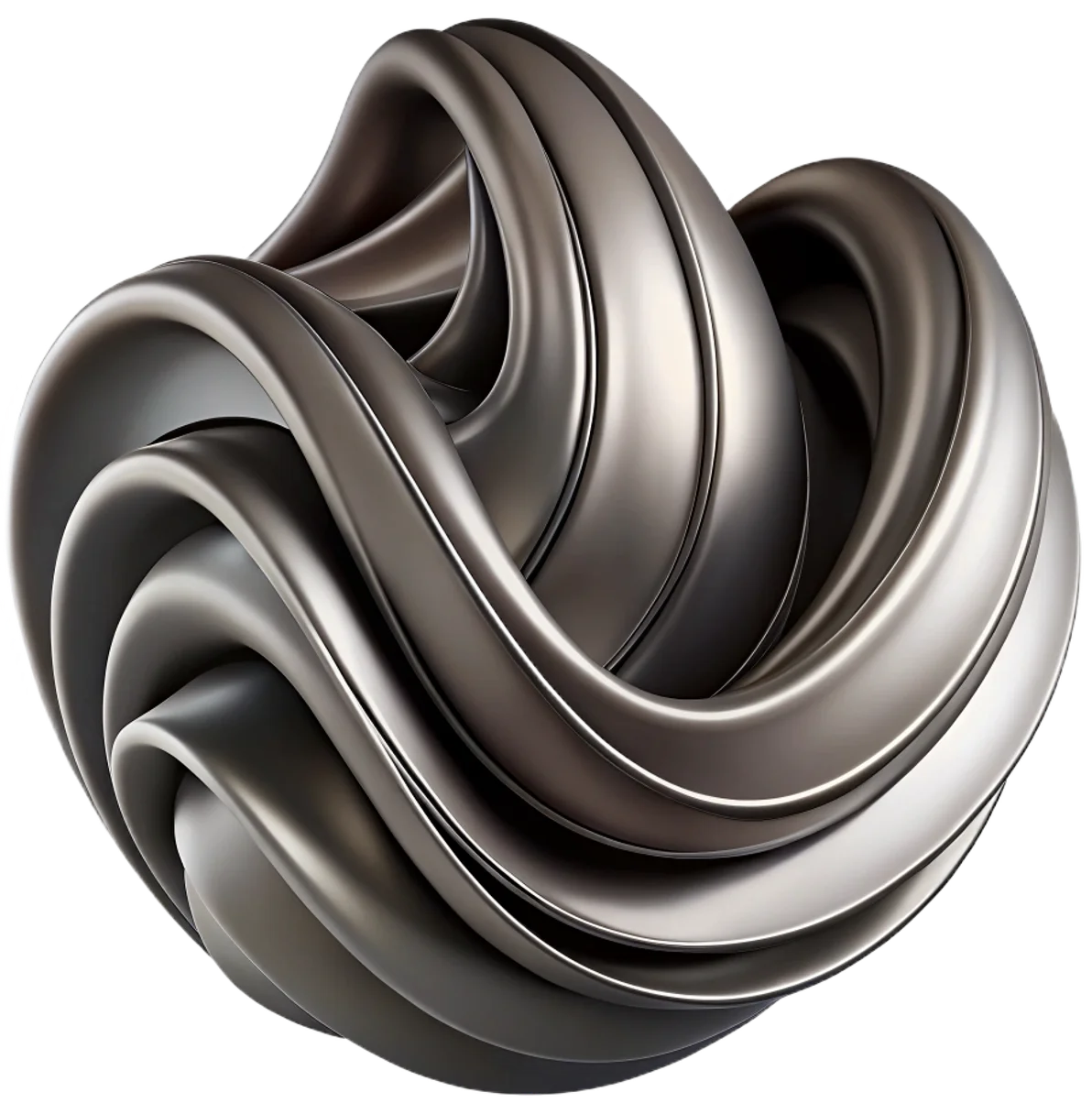 Webeez hero — abstract metallic swirl