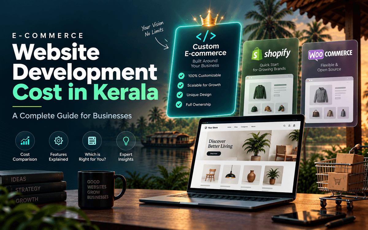 E-Commerce Website Development Cost in Kerala (2026): Custom vs Shopify vs WooCommerce